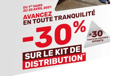 -30% Sur le Kit de Distribution